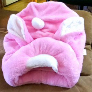 Cat bed in the form of  a pink Bunny